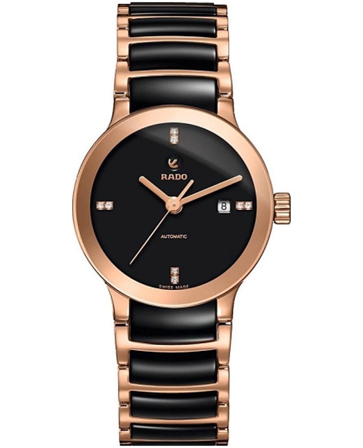 Часы Rado Centrix Diamonds R30183712 — женские, черный