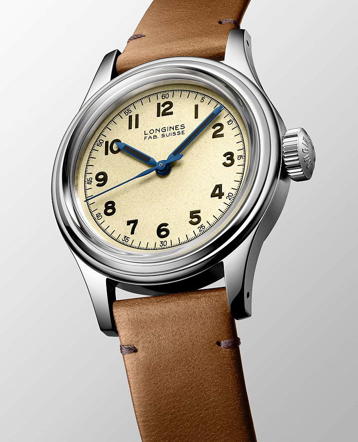 Часы Longines Heritage Military L2.833.4.93.2 — механические, сталь металл