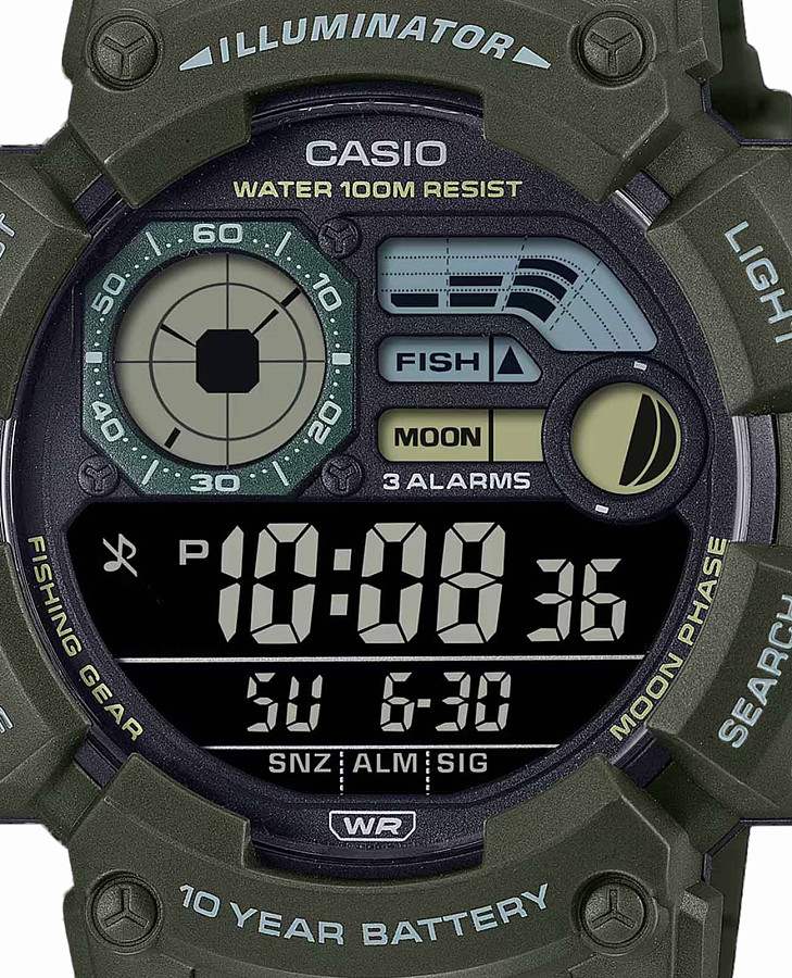 Часы Casio Collection WS-1500H-3BV — кварцевые, пластик