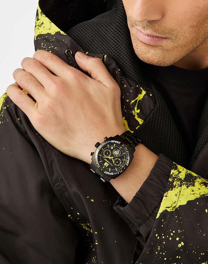 Часы Plein Sport Wildcat PSGBA1523 — кварцевые, сталь металл