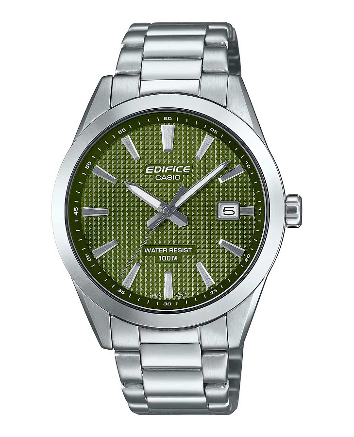 Часы Casio Edifice EFV-160D-3AV — мужские, зеленый
