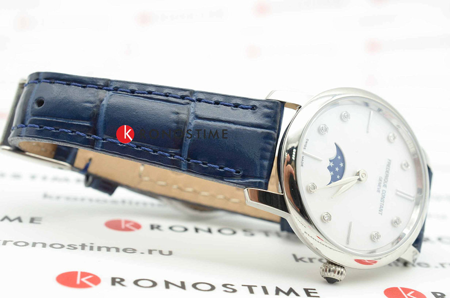 Часы Frederique Constant Slimline Ladies Moonphase FC-206MPWD1S6 — Швейцария, кварцевые