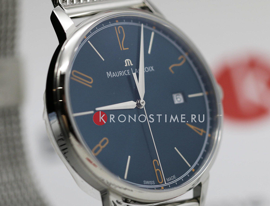Часы Maurice Lacroix Eliros Date EL1118-SS006-620-1 — мужские, нержавеющая сталь