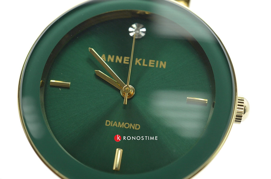 Часы Anne Klein Diamond 1362GNGB — сталь, США