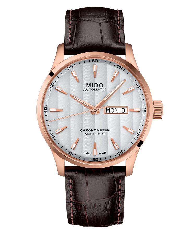 Часы Mido Multifort Chronometer 1 M038.431.36.031.00 — мужские, белый