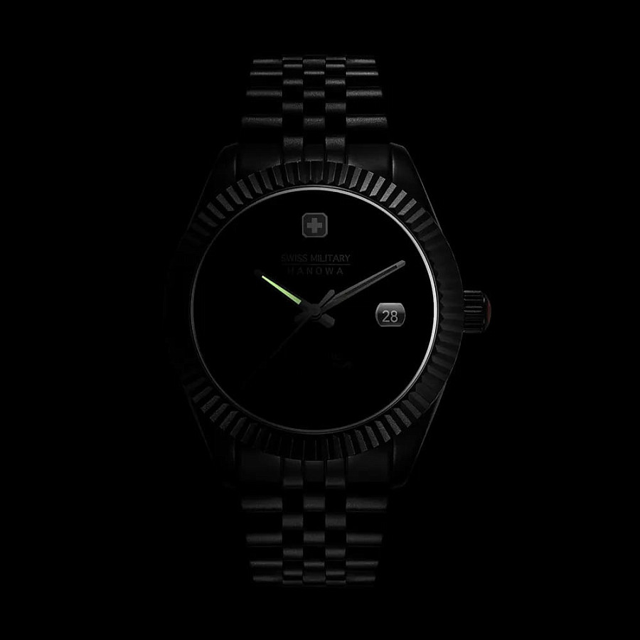 Часы Swiss Military Hanowa Dark Night SMWGL0005530 — металл сталь, нержавеющая сталь с ip-покрытием