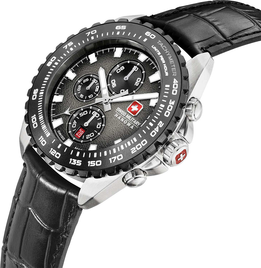 Часы Swiss Military Hanowa Stone Marten SMWGC0001830 — кварцевые, металл сталь