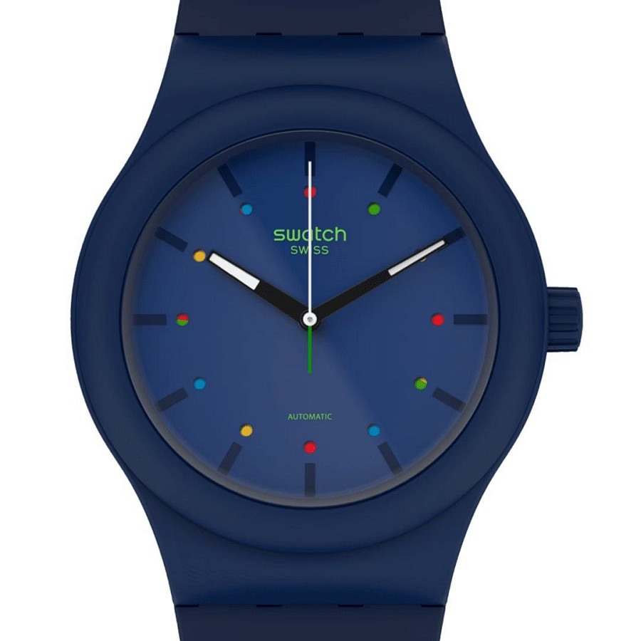 Часы Swatch Sistem51 Biosourced SO30N400 — мужские, биоматериал