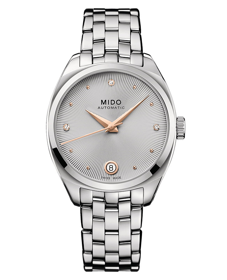 Часы Mido Belluna Royal Lady M024.307.11.076.00 — женские, серебристый