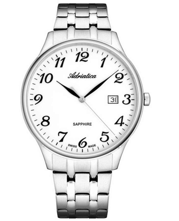 Часы Adriatica Classic A1300.5123Q — мужские, белый
