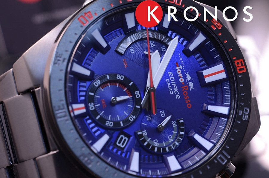 Часы Casio Edifice EFR-563TR-2A — сталь металл, Япония