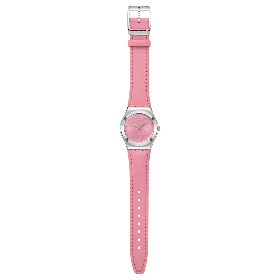 Часы Swatch Pink Petal Promise YLS234 — кварцевые, сталь металл