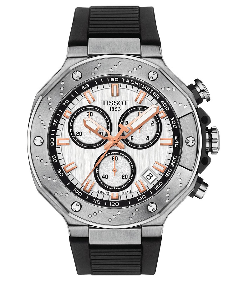 Часы Tissot T-Race Chronograph T141.417.17.011.00 — мужские, белый