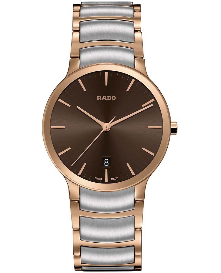 Часы Rado Centrix R30554303 — мужские, коричневый