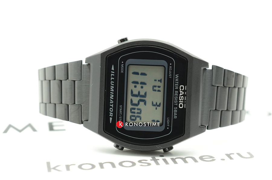 Часы Casio Vintage B640WB-1ADF (B640WB-1A) — серый, пластик