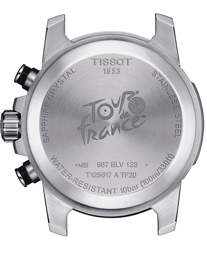 Часы Tissot SuperSport Chrono Tour De France 2020 T125.617.17.051.00 — кварцевые, сталь металл
