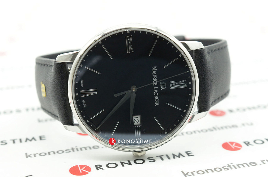 Часы Maurice Lacroix Eliros Date EL1118-SS001-310-1 — кожаный, мужские