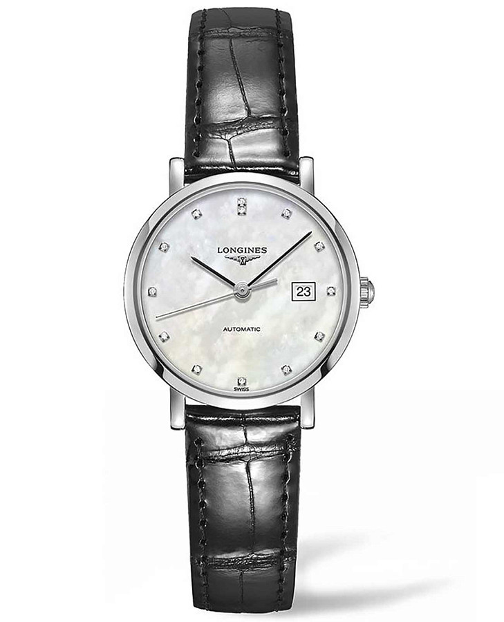 Часы Longines Elegant Collection L4.310.4.87.2 — женские, перламутровый