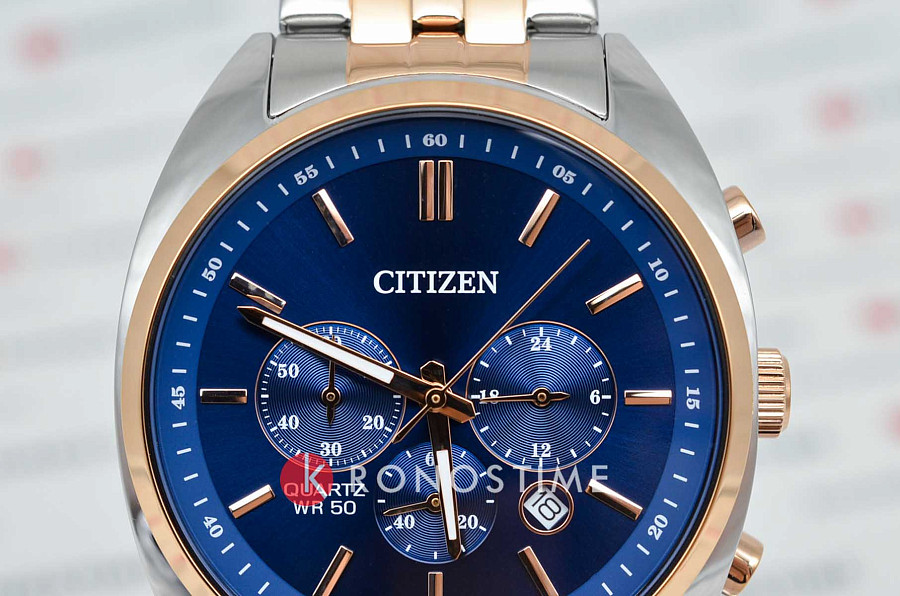 Часы Citizen Chronograph AN8216-50L — сталь металл, Япония