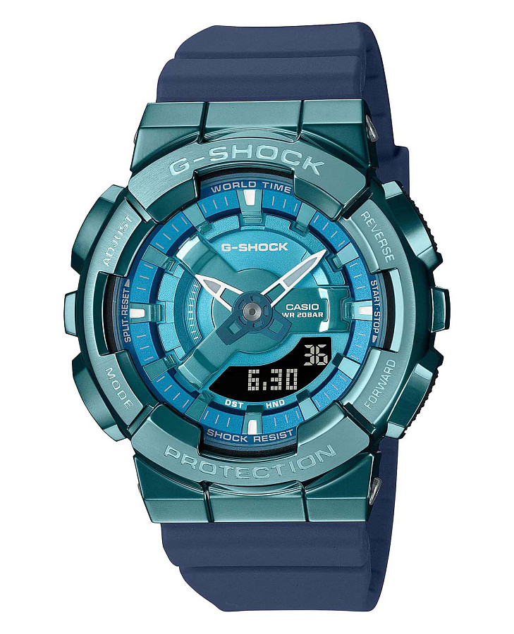 Часы Casio G-Shock GM-S110LB-2ADR (GM-S110LB-2A) — мужские, бирюзовый