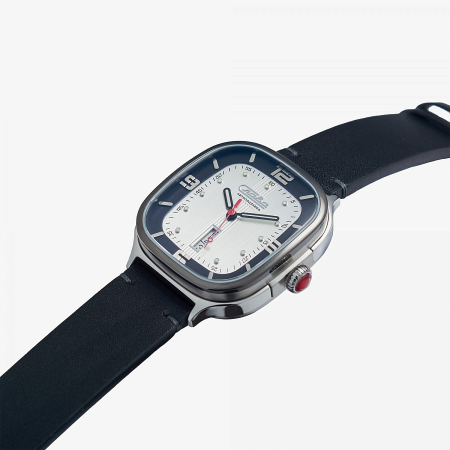 Часы Слава АЙС 3265721/300-8205 — кожаный, мужские
