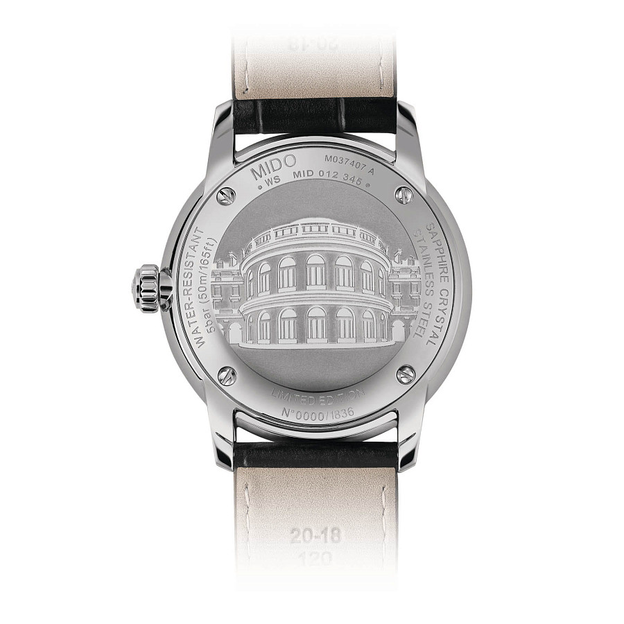 Часы Mido Baroncelli 20th Anniversary Inspired by Architecture M037.407.16.261.00 — механические, металл сталь
