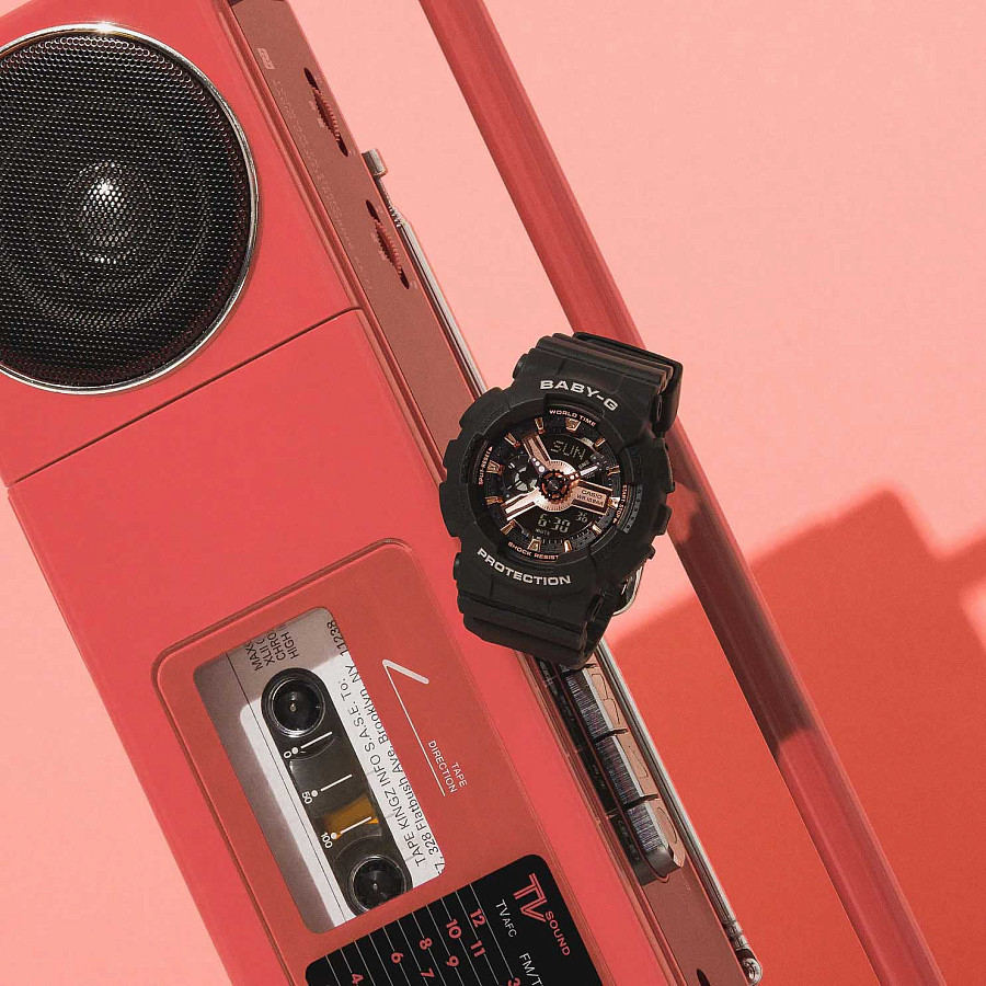 Часы Casio Baby-G BA-110XRG-1ADR (BA-110XRG-1A) — пластик, Япония