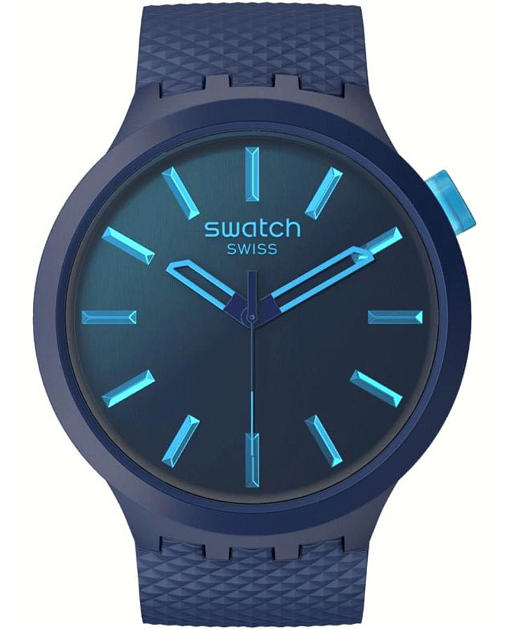 Часы Swatch Big Bold Biosourced Standard SB05N113 — мужские, синий