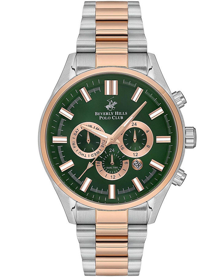Часы Beverly Hills Polo Club BP3395X.570 — мужские, зеленый