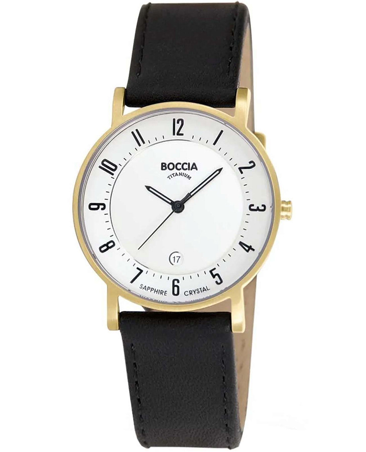 Часы Boccia Titanium 3296-03 — мужские, белый