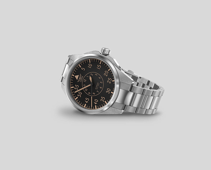 Часы Aviator Airacobra 43 Heritage V.3.39.0.341.5 — механические, сталь металл