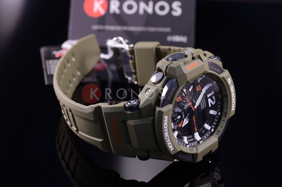Часы Casio G-Shock GA-1100KH-3A — металл сталь, Япония