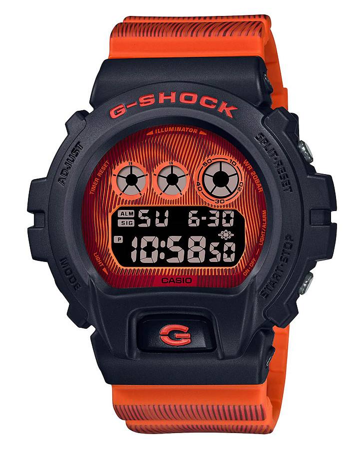 Часы Casio G-Shock DW-6900TD-4DR (DW-6900TD-4) — мужские, красный