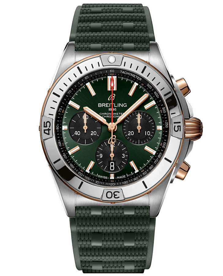 Часы Breitling Chronomat B01 42 UB0134131L1S1 — мужские, зеленый