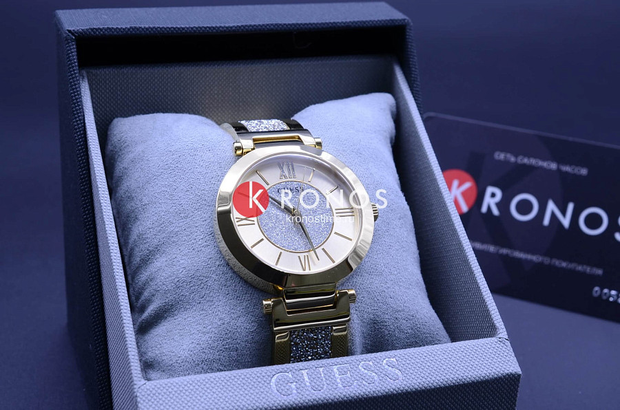 Часы GUESS W1288L2 — кварцевые, сталь металл