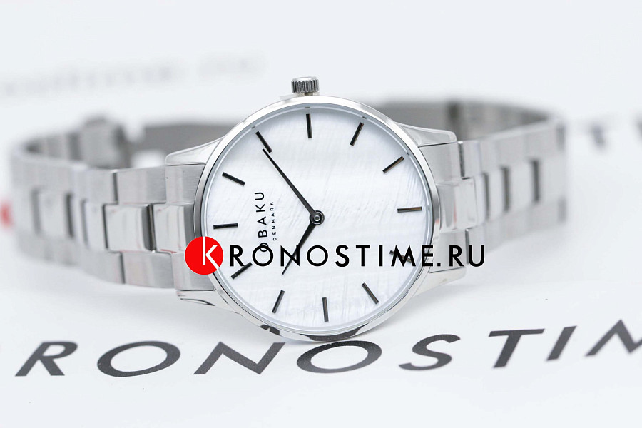 Часы Obaku Links V247LXCWSC — кварцевые, сталь металл