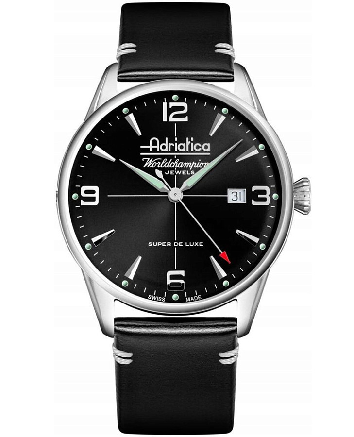 Часы Adriatica A1965.5254M — мужские, черный