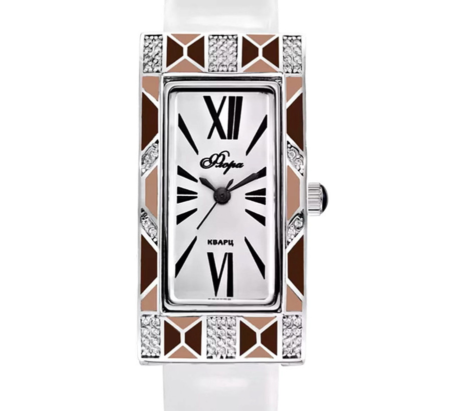Часы УЧЗ Flora 1232S3-A1L3 Новелла-2 — кварцевые, латунь