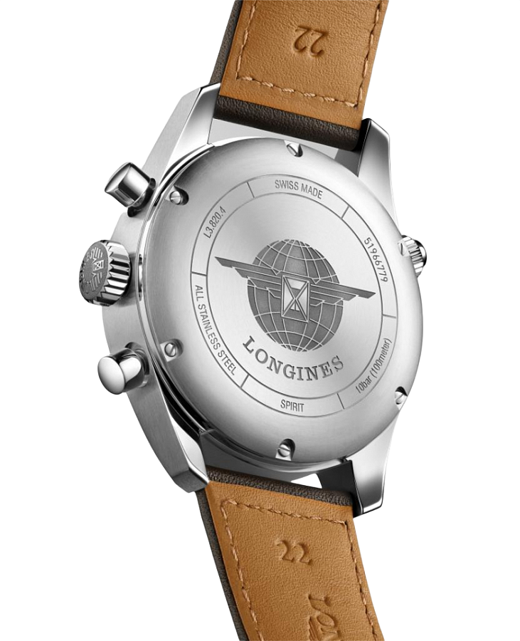 Часы Longines Spirit L3.820.4.53.3 — механические, сталь металл