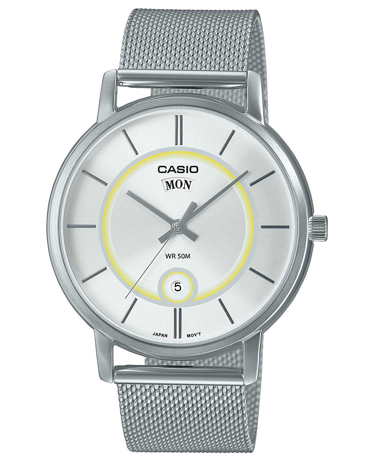 Часы Casio Collection MTP-B120M-7AVDF (MTP-B120M-7A) — мужские, серебристый