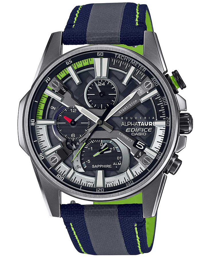 Часы Casio Edifice Scuderia Alpha Tauri Limited Edition EQB-1200AT-1A — мужские, серый