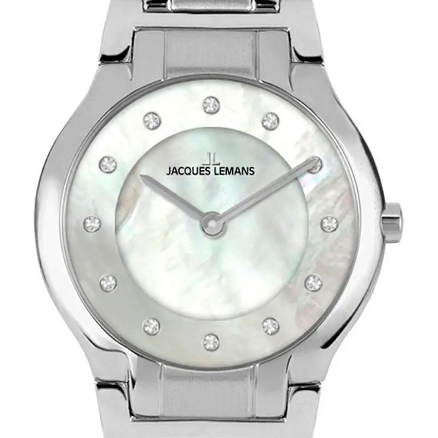 Часы Jacques Lemans Florence 1-2167B — кварцевые, металл сталь