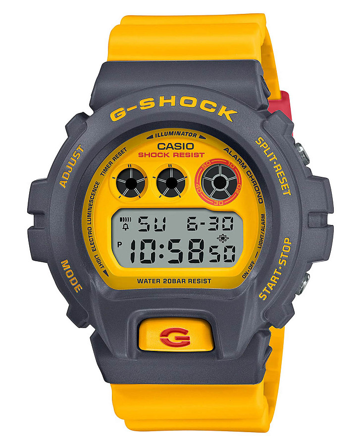 Часы Casio G-Shock DW-6900Y-9DR (DW-6900Y-9) — мужские, желтый
