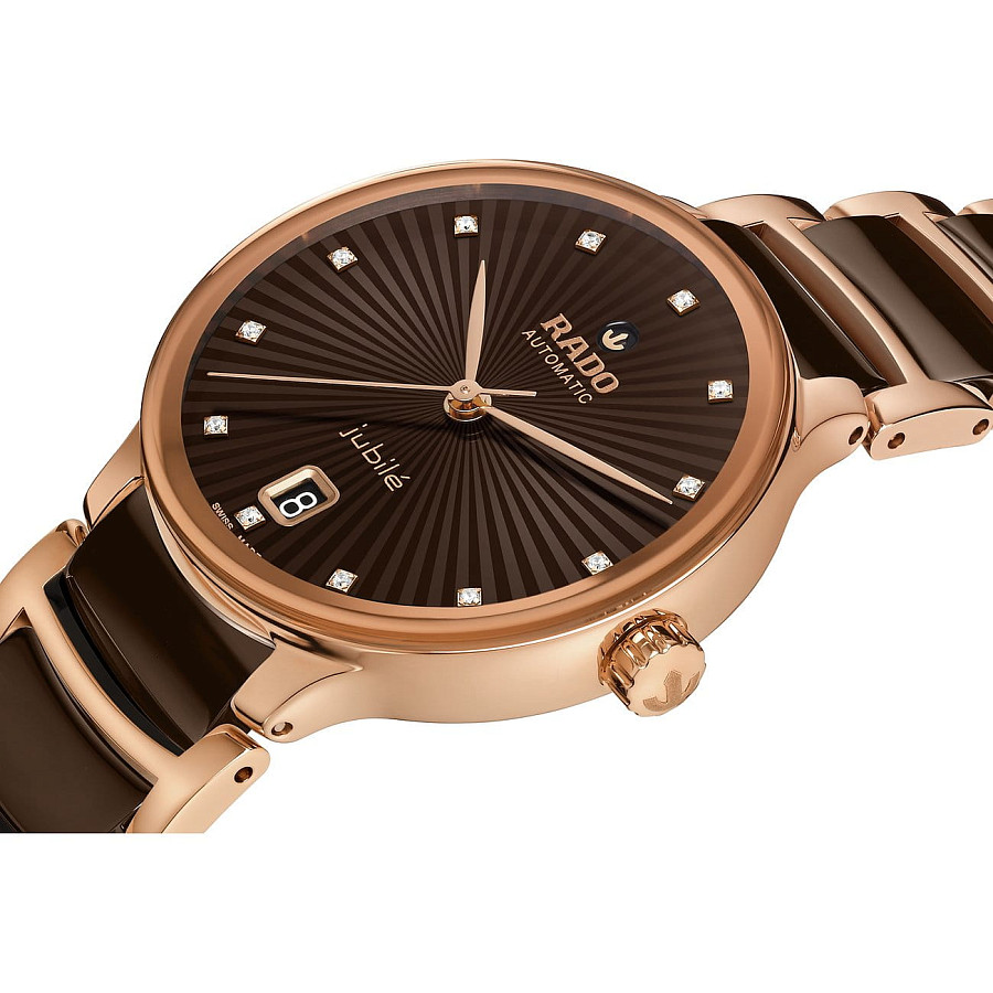 Часы Rado Centrix Automatic Diamonds R30037732 — механические, металл сталь