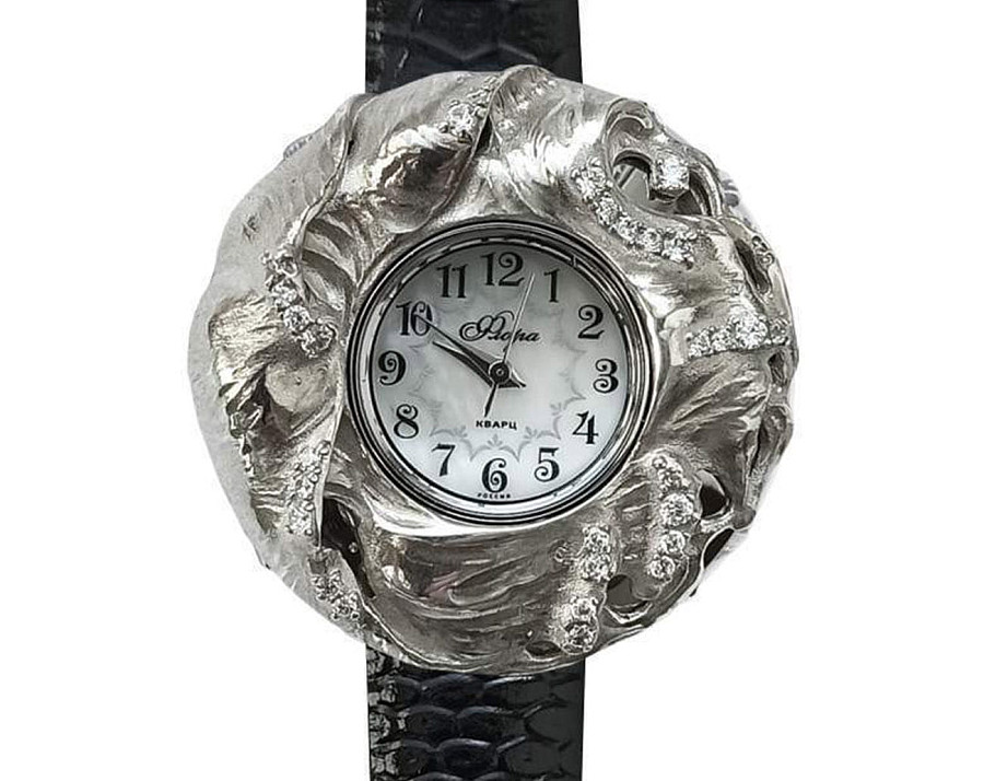Часы УЧЗ Flora 1143S21-B2L2-1 Бриз — кварцевые, латунь