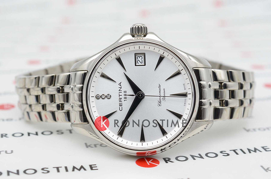 Часы Certina Lady Diamonds C032.051.44.036.00 — кварцевые, титан металл