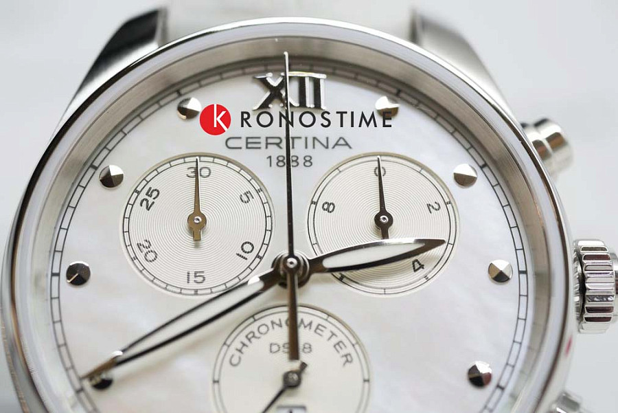 Часы Certina DS-8 Lady Chronograph C033.234.16.118.00 — женские, кожаный