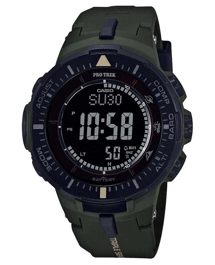 Часы Casio Pro Trek PRG-300-3E — мужские, черный