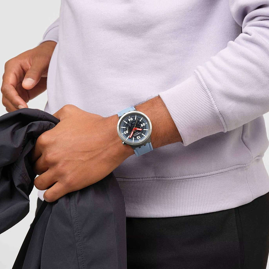 Часы Swatch Big Bold Moment SB07S122 — кварцевые, сталь металл