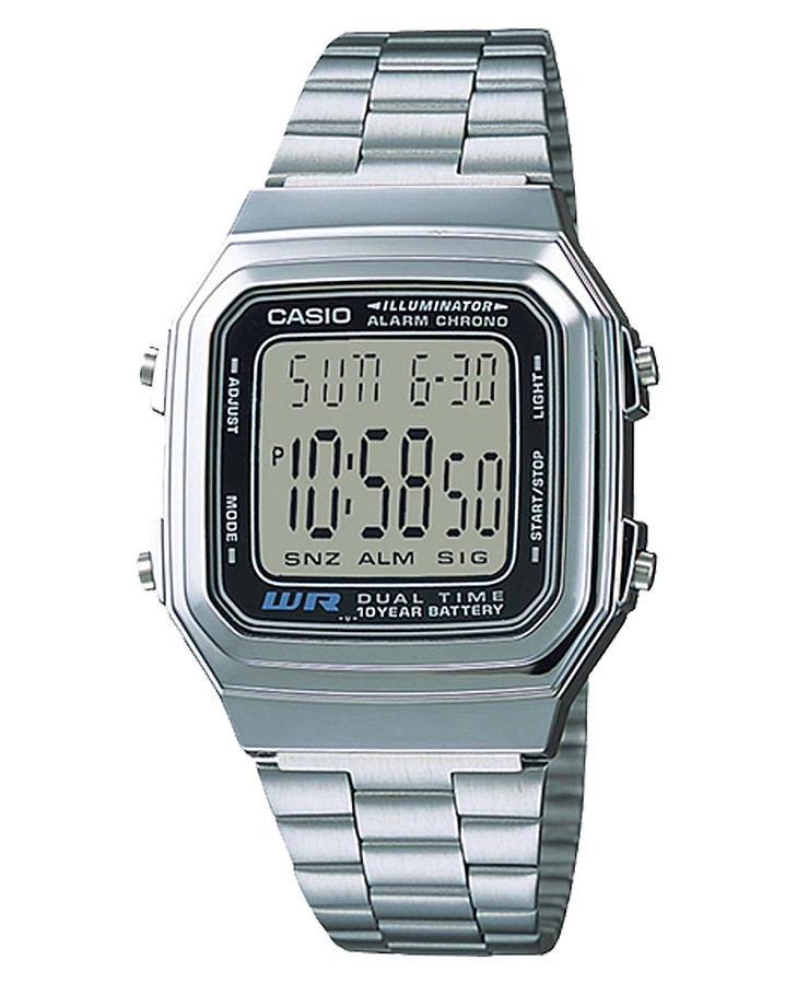 Часы Casio Vintage A178WA-1ADF (A178WA-1A) — мужские, серый